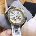 Guess Zena Analog White Dial White Rubber Strap Watch For Women - W1094L1