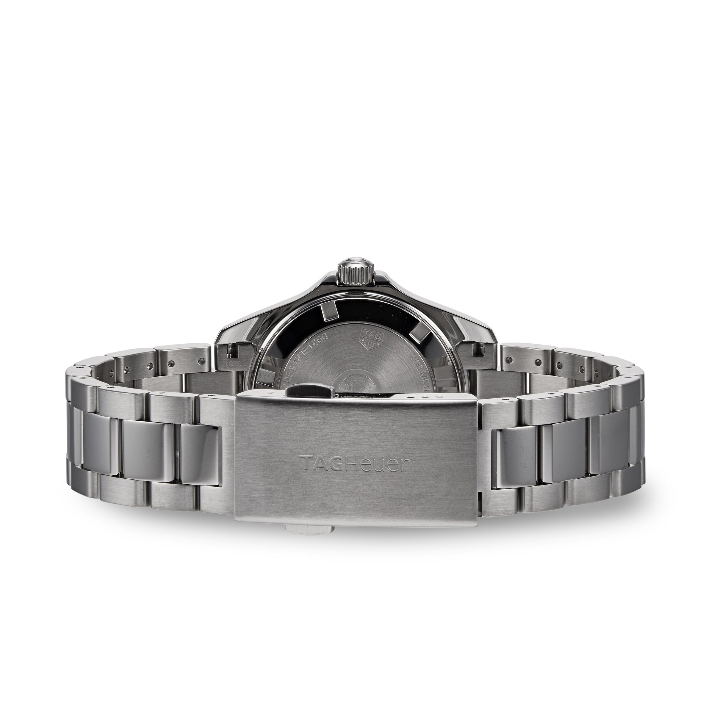 Tag Heuer Aquaracer Diamonds Mother of Pearl Dial Silver Steel Strap Watch for Women - WBD131B.BA0748