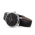 Hugo Boss Corporal Black Dial Black Leather Strap Watch for Men - 1513638