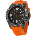 Tommy Hilfiger Cole Black Dial Orange Rubber Strap Watch for Men - 1790985