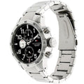 Tommy Hilfiger Cool Sport Multifunction Black Dial Silver Steel Strap Watch for Men - 1791141