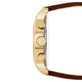 Tommy Hilfiger Jake Quartz White Dial Brown Leather Strap Watch for Men - 1791231