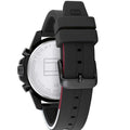Tommy Hilfiger Mason Black Dial Black Rubber Strap Watch for Men - 1791793