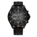 Tommy Hilfiger Larson Chronograph Black Dial Black Rubber Strap Watch For Men - 1791921