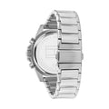 Tommy Hilfiger Mason Multifunction Black Dial Silver Steel Strap Watch For Men - 1791936