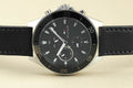 Tommy Hilfiger Larson Chronograph Black Dial Black Leather Strap Watch For Men - 1791984