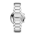 Michael Kors Parker Chronograph Blue Dial Silver Steel Strap Watch for Women - MK6117