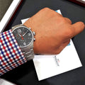 Tissot Chrono XL Black Dial Silver Steel Strap Watch For Men - T116.617.11.057.00