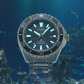 Citizen Eco Drive Promaster Diver Black Dial Two Tone Steel Strap Watch For Men - BN0194-57E