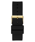 Guess Venus Diamonds Black Dial Black Rubber Strap Watch for Women - GW0118L1