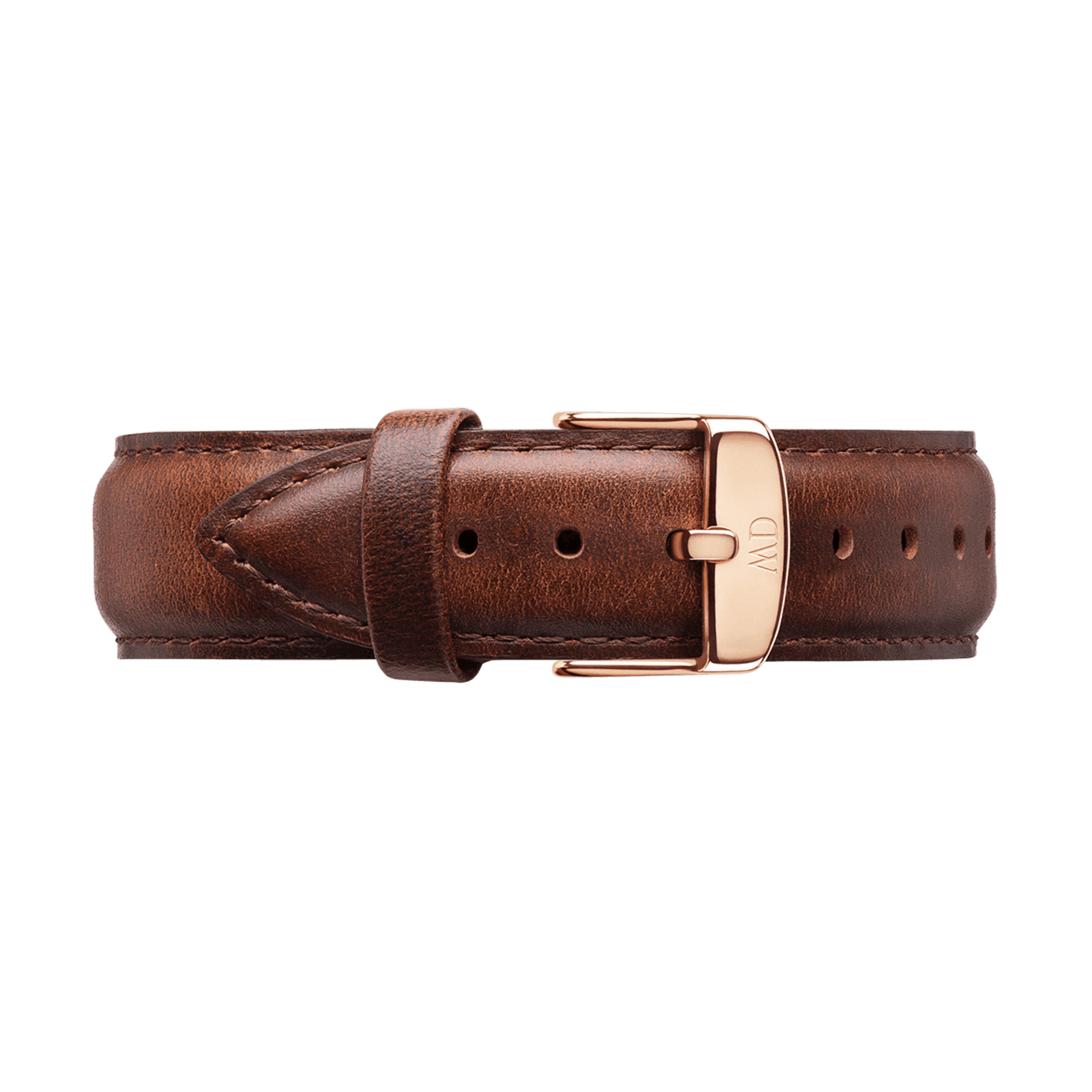 Daniel Wellington Dapper St Mawes White Dial Brown Leather Strap Watch For Men - DW00100083