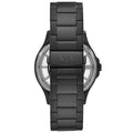 Armani Exchange Hampton Chronograph Black Dial Black Steel Strap Watch For Men - AX2192