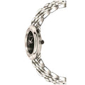 Versace V-Flare Quartz Black Dial Silver Steel Strap Watch for Women - VEBN00618