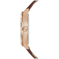 Guess Connoisseur Blue Dial Brown Leather Strap Watch For Men - GW0353G2