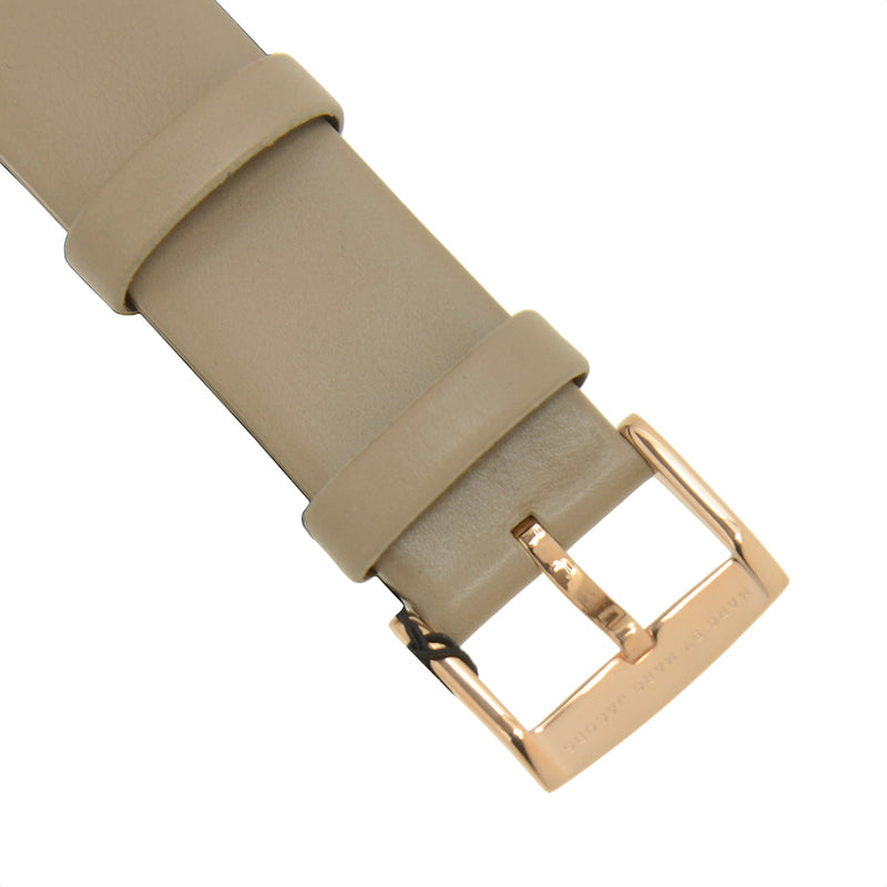 Marc Jacobs Henry Dinky Skeleton Beige Dial Beige Leather Strap Watch for Women - MBM1245
