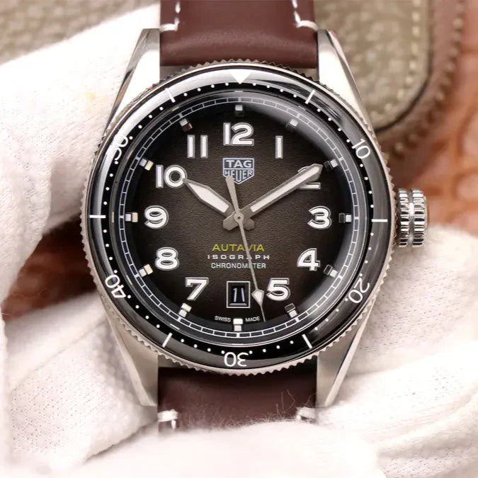 Tag Heuer Autavia Automatic Grey Dial Watch for Men - WBE5114.FC8266