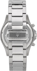 Maserati SFIDA Chronograph Black Dial Silver Steel Strap Watch For Men - R8873640004