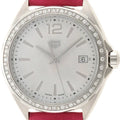 Tag Heuer Formula 1 Quartz Mother of Pearl Dial Pink Leather Strap Watch for Women - WBJ131A.FC8252
