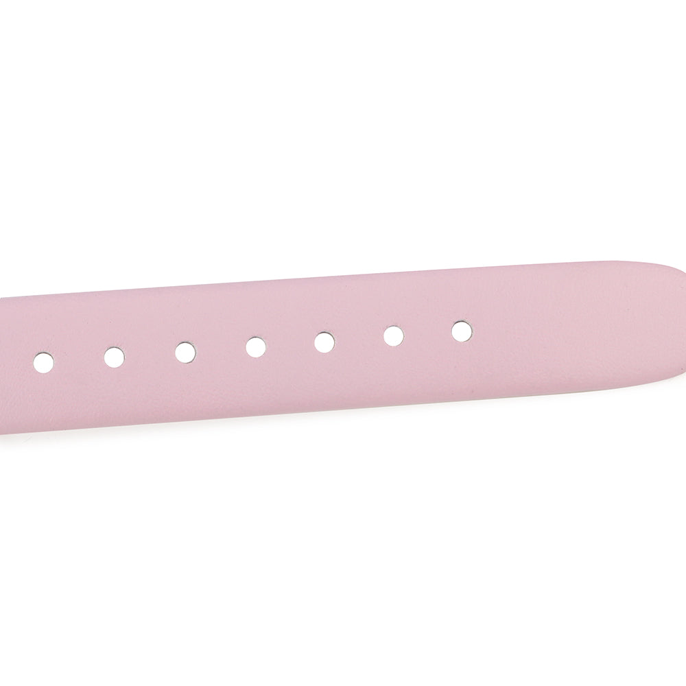 Emporio Armani Kappa Mother Of Pearl White Dial Pink Leather Strap Watch For Women - AR11130
