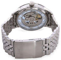 Fossil Townsman Automatic Skeleton Blue Dial Silver Steel Strap Watch for Men - ME3073
