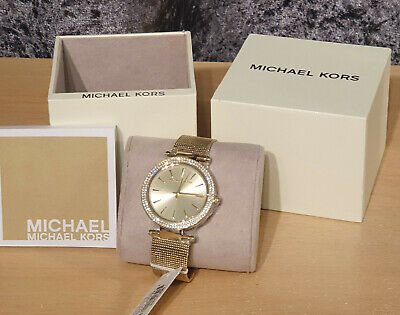 Michael Kors Darci Gold Dial Gold Mesh Bracelet Watch for Women - MK3368
