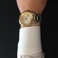 Burberry The City White Dial Two Tone Steel Strap Watch for Men - BU9751