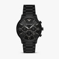 Emporio Armani Giovanni Chronograph Black Dial Black Steel Strap Watch For Men - AR11349