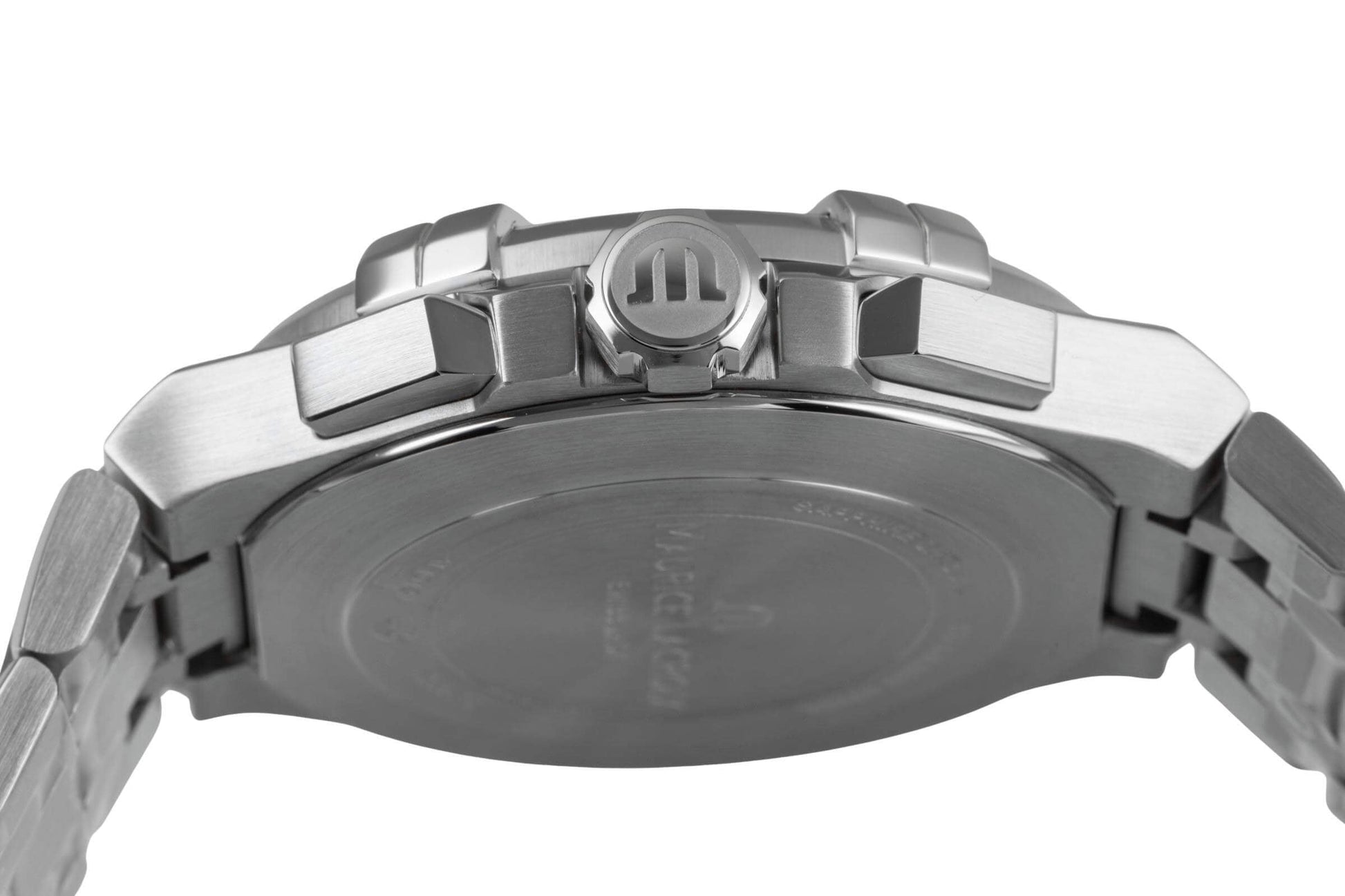 Maurice Lacroix Aikon Chronograph Green Dial Silver Steel Strap Watch For Men - AI1018-SS002-630-1