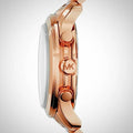 Michael Kors Bradshaw Quartz Blue Dial Rose Gold Steel Strap Watch For Women - MK5951
