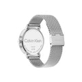 Calvin Klein City Chronograph White Dial Silver Mesh Bracelet Watch for Men - K2G2G126