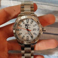 Tag Heuer Aquaracer Calibre 5 Automatic White Dial Silver Steel Strap Watch for Men - WAY2013.BA0927