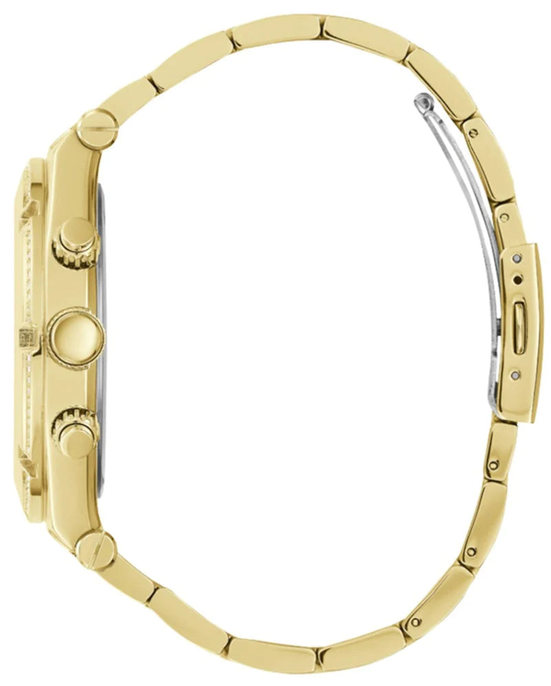 Guess Analog Gold Dial Gold Steel Strap Watch for Men - W15061G2