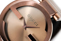 Gucci Interlocking Iconic Brown Dial Brown Leather Strap Watch For Women - YA133207