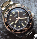 Seiko Prospex Sea Diver Automatic Brown Dial Silver Steel Strap Watch For Men - SPB240J1