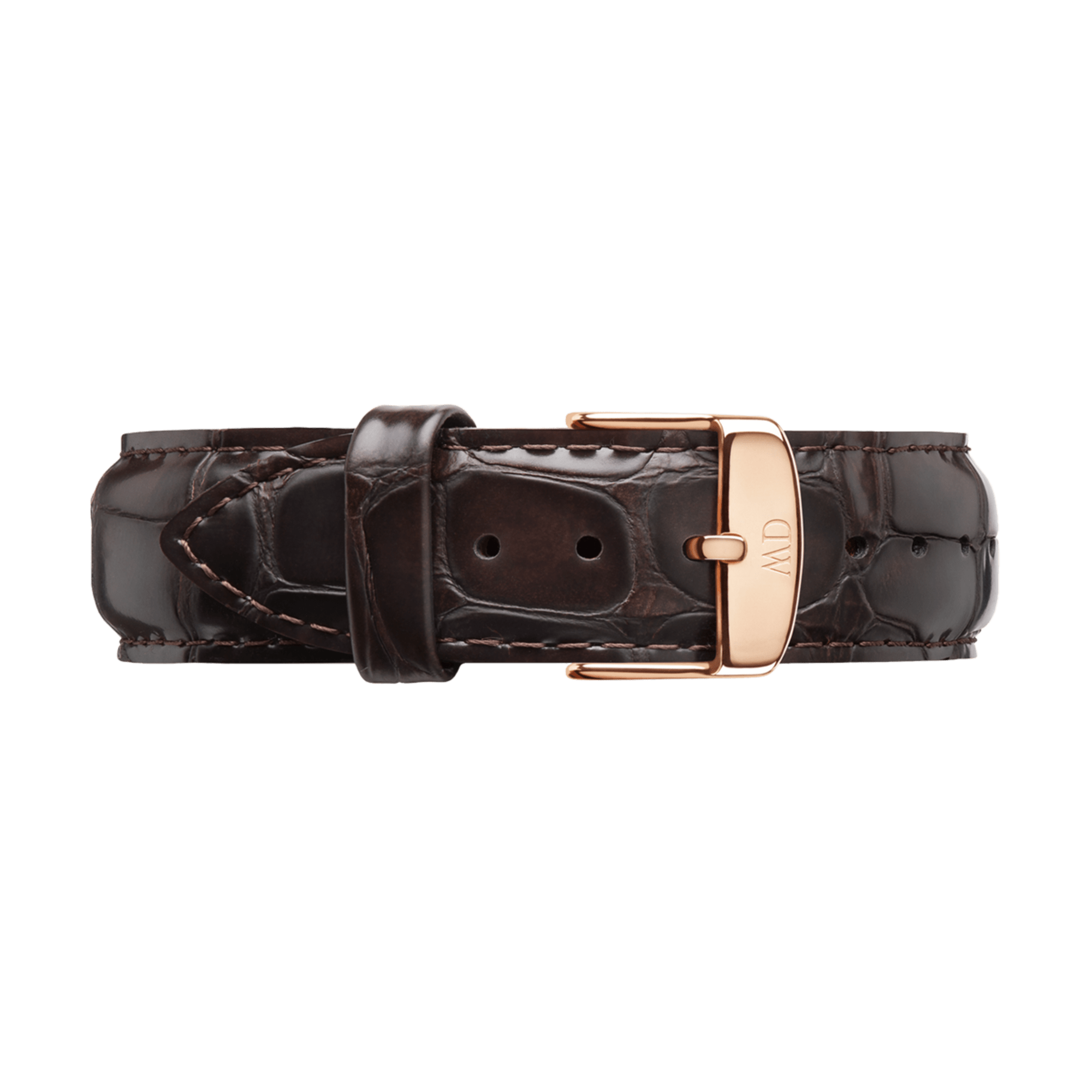 Daniel Wellington Dapper York White Dial Brown Leather Strap Watch For Men - DW00100085