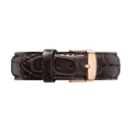 Daniel Wellington Dapper York White Dial Brown Leather Strap Watch For Men - DW00100085