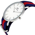 Daniel Wellington Classic Oxford White Dial Two Tone Nylon Strap Watch For Men - DW00100015