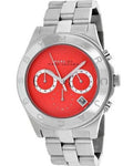 Marc Jacobs Blade Orange Dial Silver Steel Strap Watch for Women - MBM3306