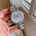 Michael Kors Gabbi Quartz Crystals Silver Dial Silver Steel Strap Watch For Women - MK3984