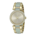 Michael Kors Delray Rose Gold Dial Two Tone Steel Strap Watch for Women - MK4317