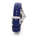 Marc Jacobs Henry Skeleton Blue Dial Blue Leather Strap Watch for Women - MBM1337