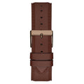 Guess Multi-Function Chronograph White Dial Brown Leather Strap Watch For Men - GW0389G8
