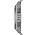 Emporio Armani Federico Chronograph Black Dial Silver Steel Strap Watch For Men - AR11560