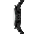 Emporio Armani Diver Chronograph Quartz Green Dial Black Silicon Strap Watch For Men - AR11463
