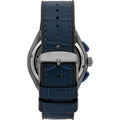 Maserati Triconic Chronograph White Dial Blue Leather Strap Watch For Men - R8871639001