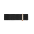 Daniel Wellington Classic Cornwall Black Dial Black NATO Strap Watch For Women - DW00100150