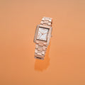 Michael Kors Emery Three-Hand Crystals Silver Dial Rose Gold Steel Strap Watch for Women - MK4641