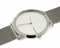 Calvin Klein Minimal Silver Dial Silver Mesh Bracelet Watch for Men - K3M2112Z
