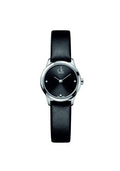 Calvin Klein Minimal Black Dial Black Leather Strap Watch for Women - K3M231CS