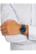 Hugo Boss Jet Blue Dial Gunmetal Mesh Bracelet Watch for Men  - 1513677